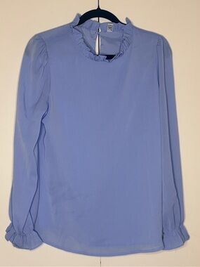 Aifer Ruffle Neck Mock Blouse